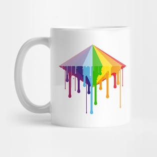 Rainbow diamond melting Mug